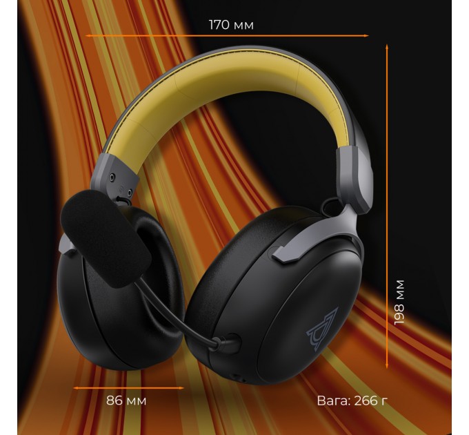 Bluetooth-гарнітура Ajazz AHM08 MAX 3-Mode Black (AHM08-MAX-BGY)