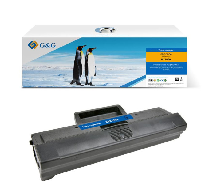 G&G Картридж G&G (G&G-106A) HP LJ M107a/107r/107w/135a/135r/135w/137fnw Black (106A)
