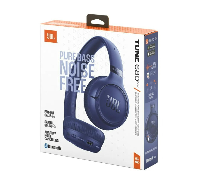 JBL Bluetooth-гарнітура JBL Tune 680NC Blue (JBLT680NCBLU)