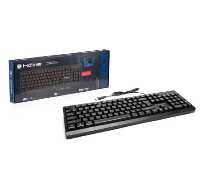 Hölmer Клавіатура Hölmer K-02OF USB UA Black (K-02OF)