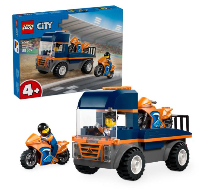 LEGO Конструктор LEGO City Транспортер мотоциклів (60491)