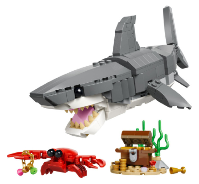 LEGO Конструктор LEGO Creator Люта акула зі скринею скарбів (31381)
