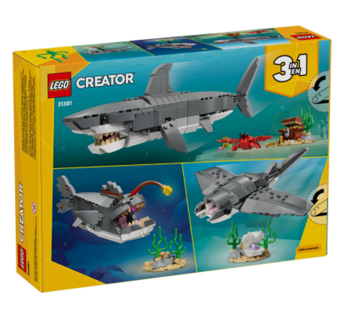 LEGO Конструктор LEGO Creator Люта акула зі скринею скарбів (31381)