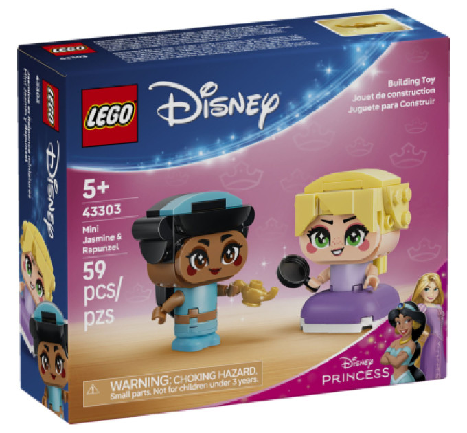 LEGO Конструктор LEGO Disney Princess Мініпринцеси Жасмін і Рапунцель (43303)
