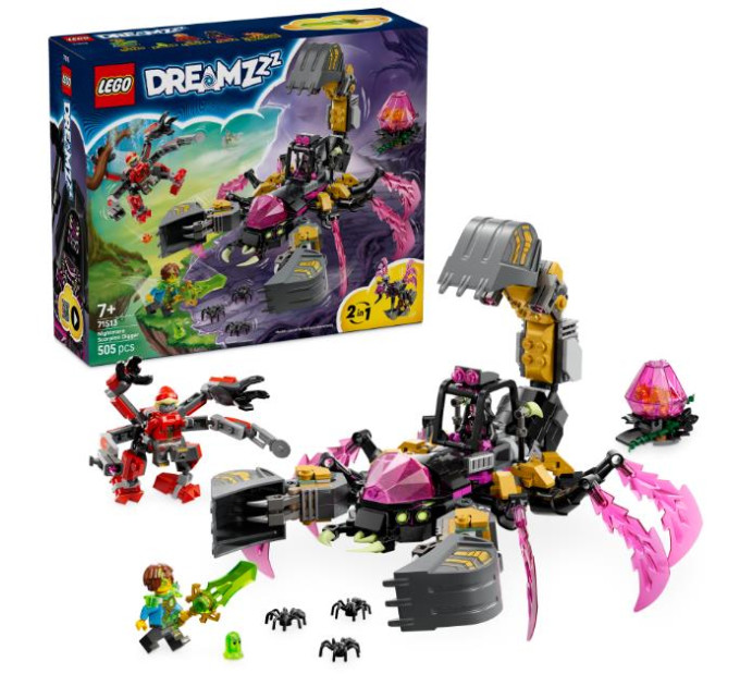 LEGO Конструктор LEGO DREAMZzz Кошмарний землекоп-скорпіон (71513)