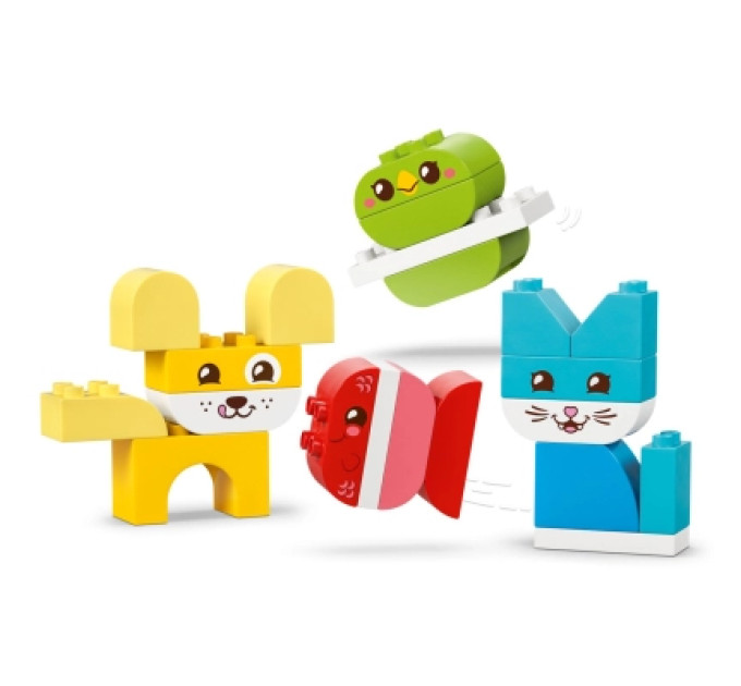 LEGO Конструктор LEGO DUPLO My First Чарівні творчі домашні улюбленці 3 в 1 (10477-)
