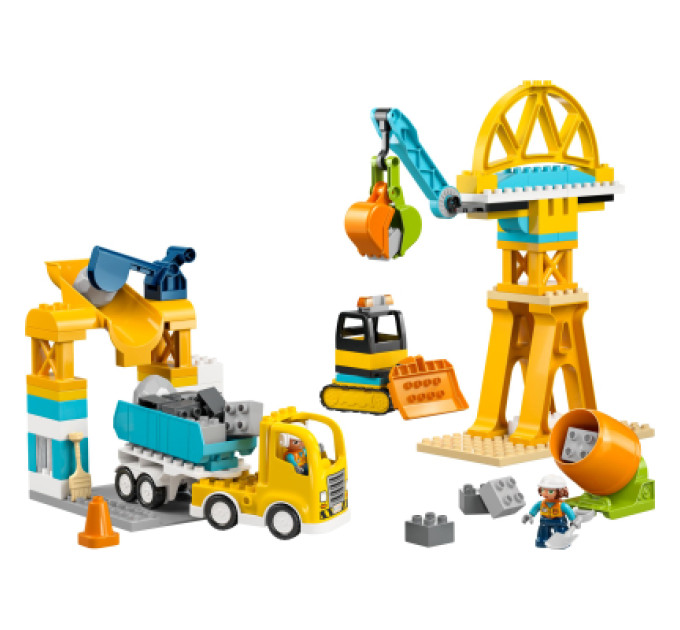 LEGO Конструктор LEGO DUPLO Town 3-в-1 Будівельний майданчик і техніка (10476)