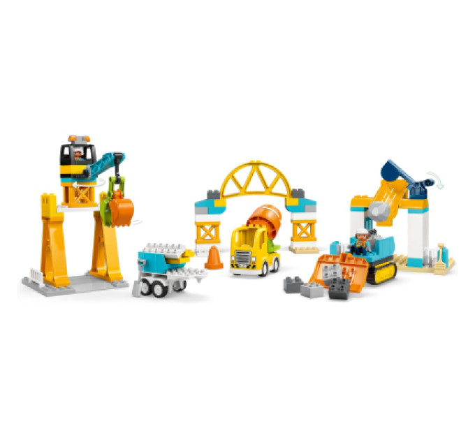 LEGO Конструктор LEGO DUPLO Town 3-в-1 Будівельний майданчик і техніка (10476)