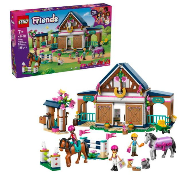 LEGO Конструктор LEGO Friends Кінна стайня і академія верхової їзди (42688)