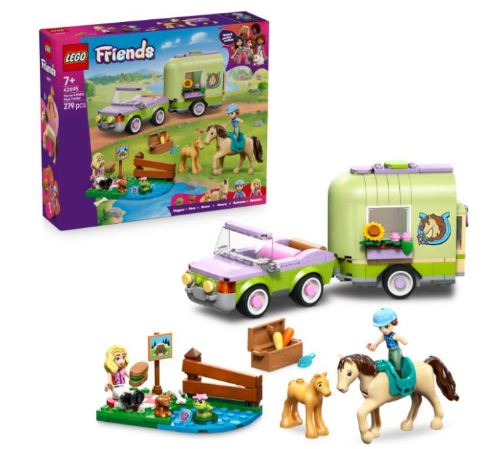 LEGO Конструктор LEGO Friends Причіп для коня й лошати (42695)