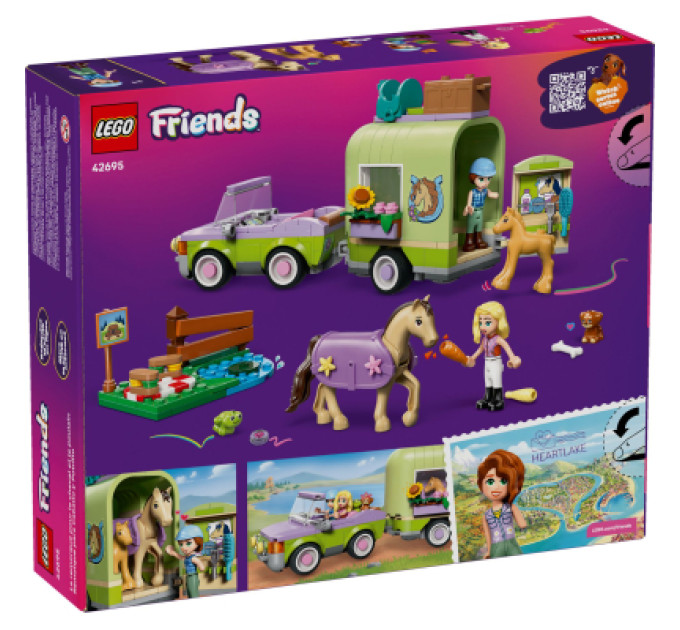 LEGO Конструктор LEGO Friends Причіп для коня й лошати (42695)
