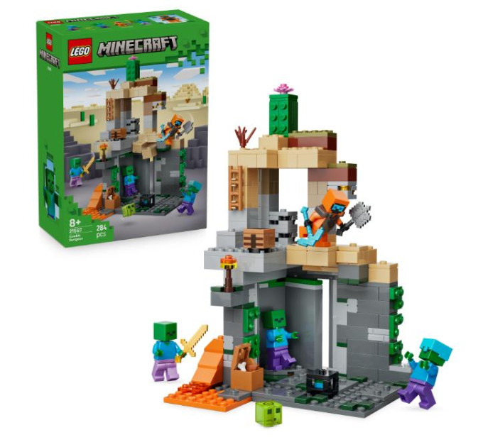 LEGO Конструктор LEGO Minecraft Підземелля зомбі (21587)