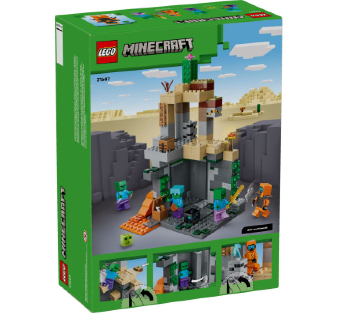 LEGO Конструктор LEGO Minecraft Підземелля зомбі (21587)