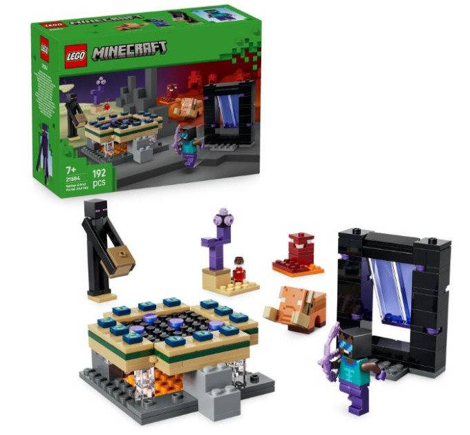 LEGO Конструктор LEGO Minecraft Подорож до Нижнього світу та Порталу до Краю (21584)