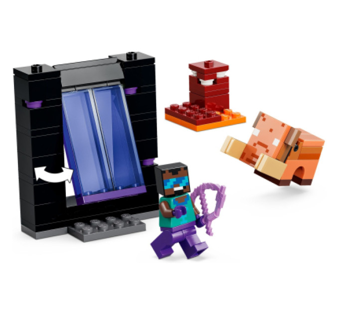 LEGO Конструктор LEGO Minecraft Подорож до Нижнього світу та Порталу до Краю (21584)