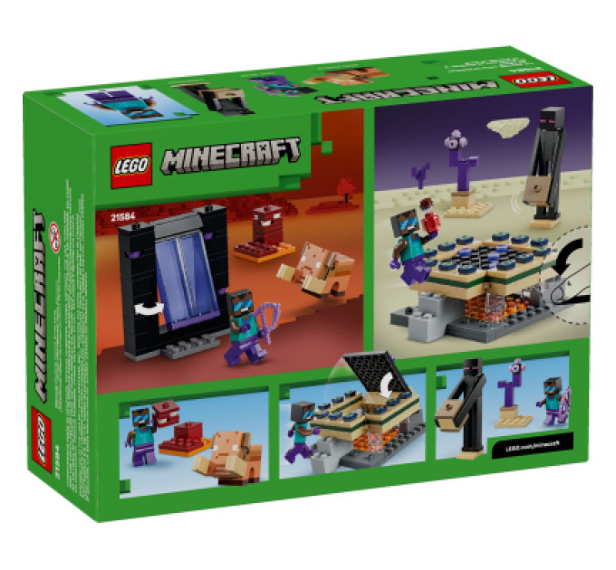 LEGO Конструктор LEGO Minecraft Подорож до Нижнього світу та Порталу до Краю (21584)