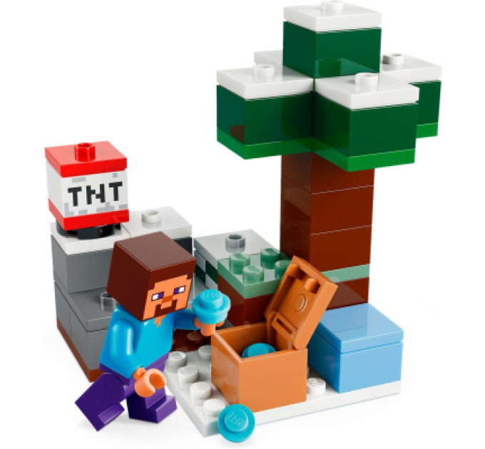 LEGO Конструктор LEGO Minecraft Пригоди Стіва в тайзі (21583)