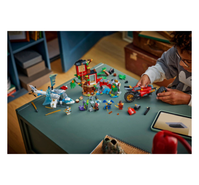 LEGO Конструктор LEGO Ninjago Автомобільна битва ніндзя біля будинку на дереві (71857)