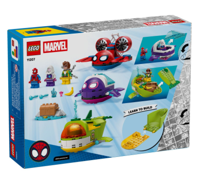 LEGO Конструктор LEGO Spidey Павук: Підводні транспортні засоби (11207)