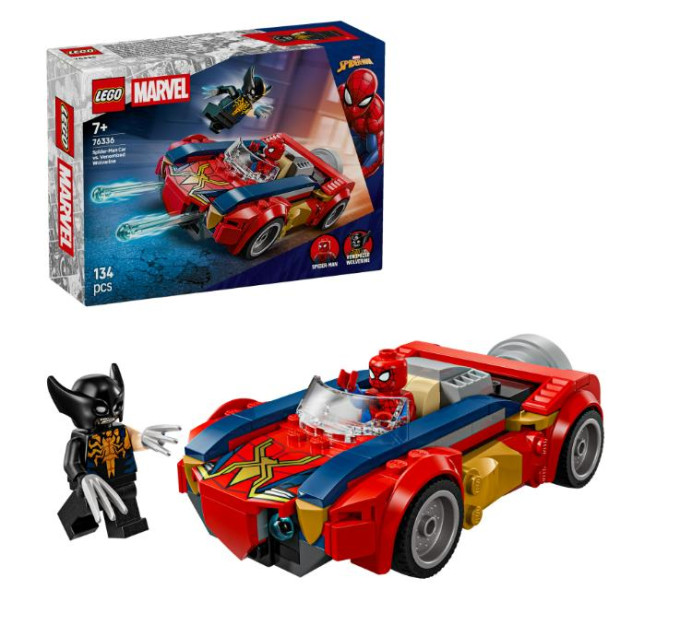 LEGO Конструктор LEGO Super Heroes Автомобіль Людини-павука vs. Отруєний Росомаха (76336)