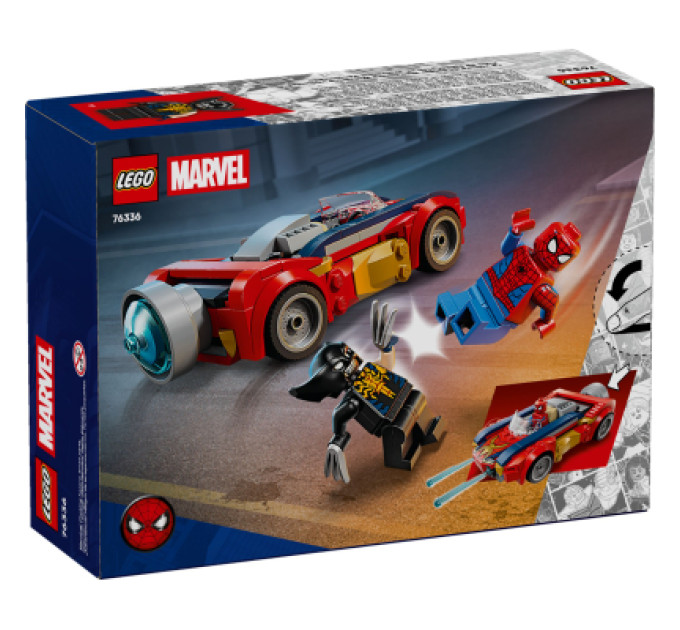 LEGO Конструктор LEGO Super Heroes Автомобіль Людини-павука vs. Отруєний Росомаха (76336)