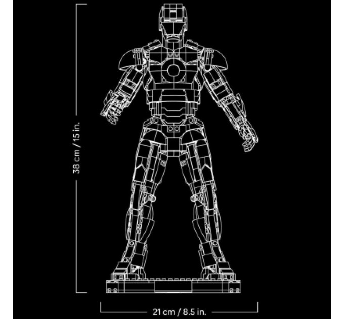 LEGO Конструктор LEGO Super Heroes Залізна Людина в броні Mark 3. Колекційний набір (76344)