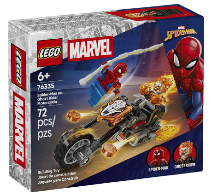 LEGO Конструктор LEGO Super Heroes Людина-павук vs. Примарний вершник на мотоциклі (76335)