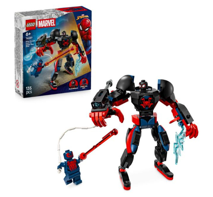 LEGO Конструктор LEGO Super Heroes Робот Майлза Моралеза vs. Людина-павук 2099 (76337)