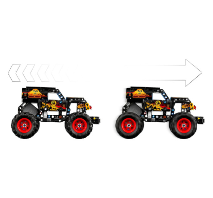 LEGO Конструктор LEGO Technic Monster Jam Grave Digger Вогонь і лід (42219)