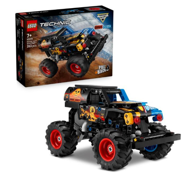 LEGO Конструктор LEGO Technic Monster Jam Grave Digger Вогонь і лід (42219)