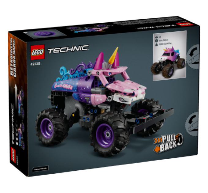 LEGO Конструктор LEGO Technic Monster Jam Sparkle Smash із функцією «Pull-Back» (42220)