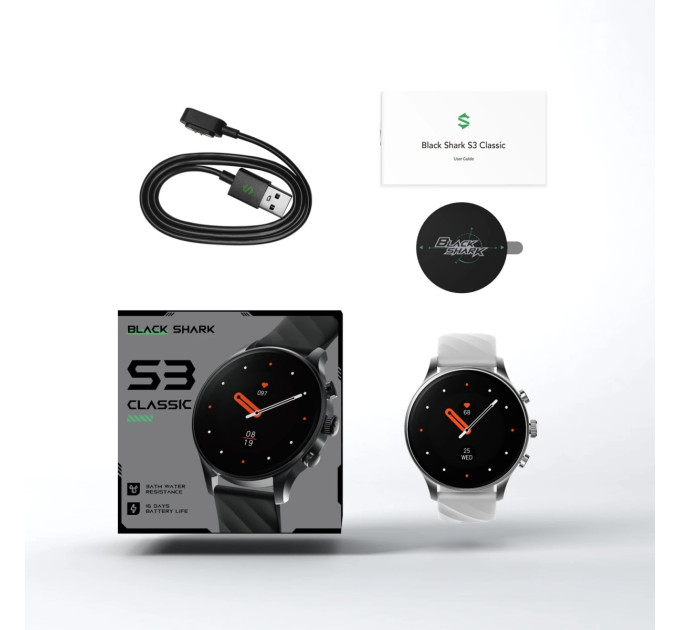 Black Shark Смарт-годинник Black Shark S3 Classic BS-W2410 Silver