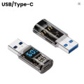 XoKo Перехідник USB 3.2 AM to USB-C F 10Gbps QC 36W PD60W with display XoKo (AC-230TCU)