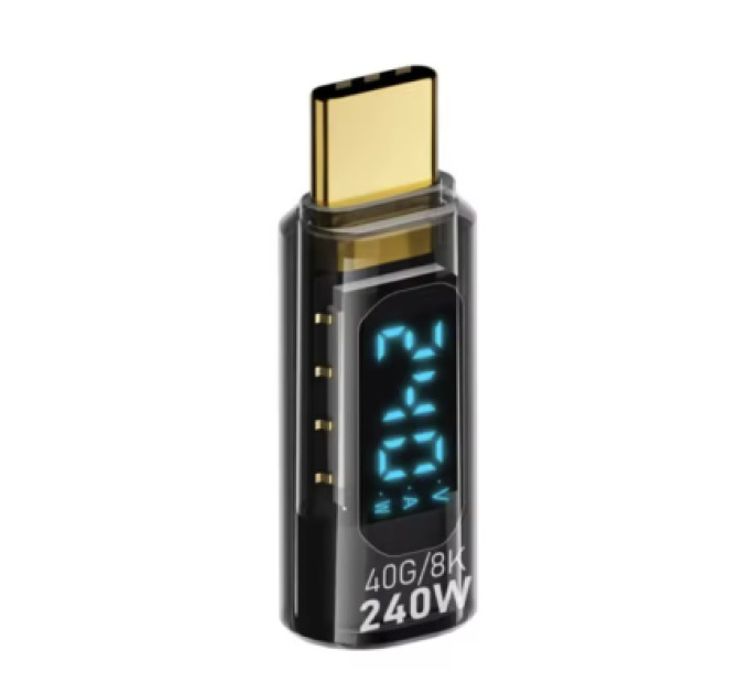 XoKo Перехідник USB-C M to USB-C F 40Gbps 240W 8K with display XoKo (AC-240TCС)