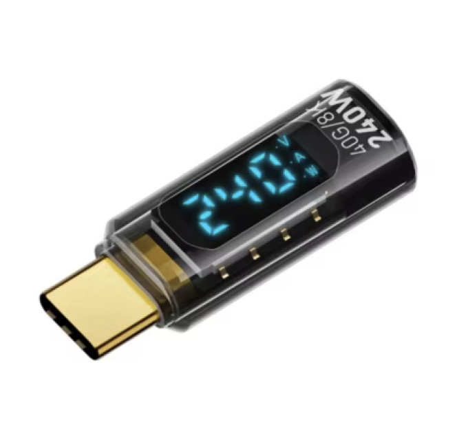 XoKo Перехідник USB-C M to USB-C F 40Gbps 240W 8K with display XoKo (AC-240TCС)