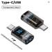 XoKo Перехідник OTG USB 3.2 AF to USB-C M 10Gbps QC 36W with display XoKo (AC-322UTC)