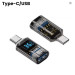 XoKo Перехідник OTG USB 3.2 AF to USB-C M 10Gbps QC 36W with display XoKo (AC-322UTC)