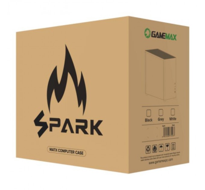 Корпус для ПК Gamemax SPARK FULL WHITE (1125-2001R0070)