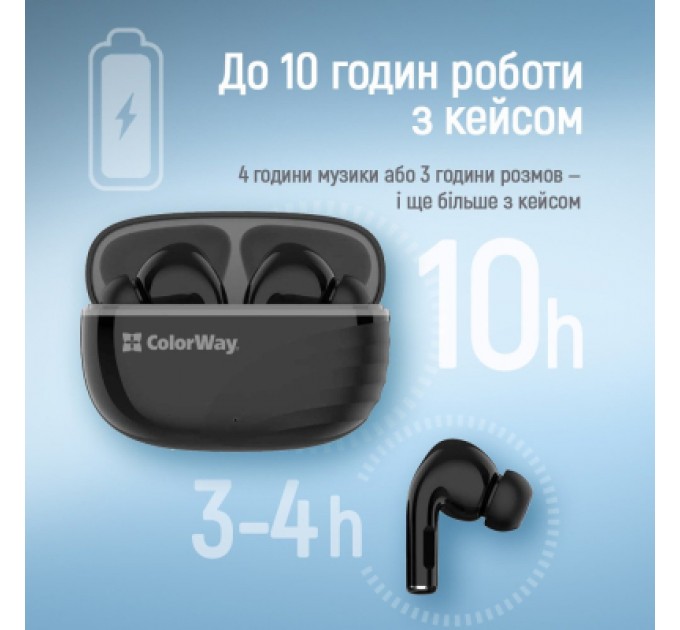 Навушники ColorWay Slim TWS-5 Earbuds Black (CW-TWS5BK)