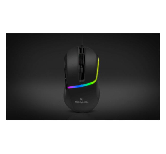 REAL-EL Мишка REAL-EL RM-530 USB Black (EL123200053)