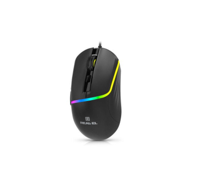 REAL-EL Мишка REAL-EL RM-530 USB Black (EL123200053)