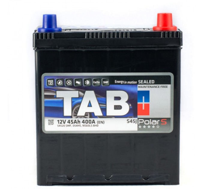 Акумулятор автомобільний TAB 45 Ah/12V Polar S Тонка клема Japan Min (246 145)