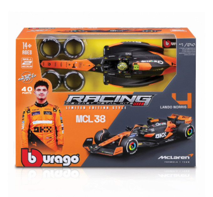 Bburago Конструктор Bburago McLaren MCL38 (124) (4) (18-28511)