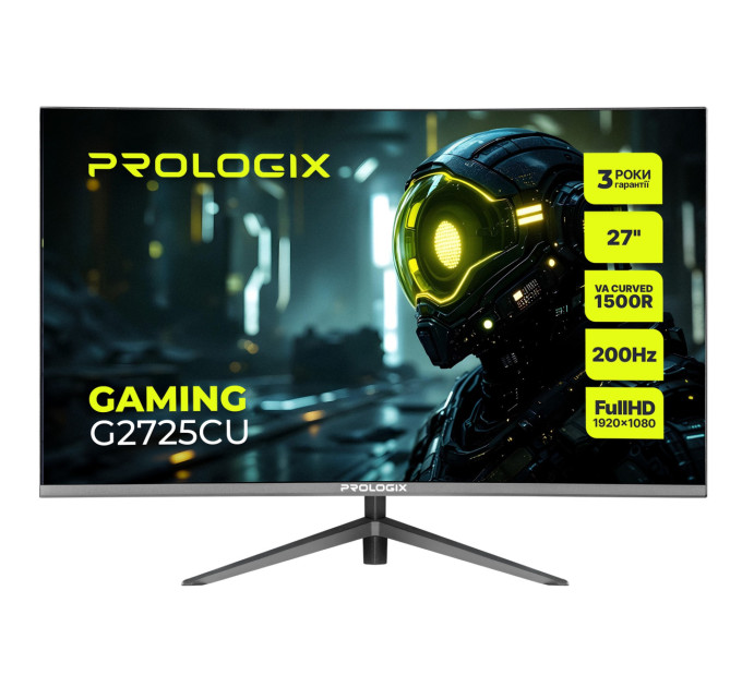 Prologix Монітор Prologix Gaming 27" G2725CU VA Black Curved 200Hz