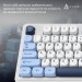 Ajazz Клавіатура бездротова Ajazz AF98 Plus Glacier Blue (AF98-PLUS-GB)