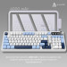 Ajazz Клавіатура бездротова Ajazz AF98 Plus Glacier Blue (AF98-PLUS-GB)