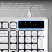 Ajazz Клавіатура Ajazz AF98 Black USB-C White (AF98-W)