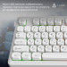 Ajazz Клавіатура Ajazz AF98 Black USB-C White (AF98-W)