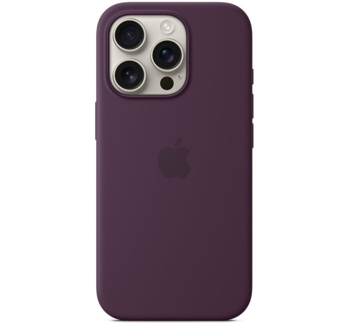 Apple Чохол-накладка Apple Silicone Case with MagSafe для Apple iPhone 16 Pro Plum (MYYM3)