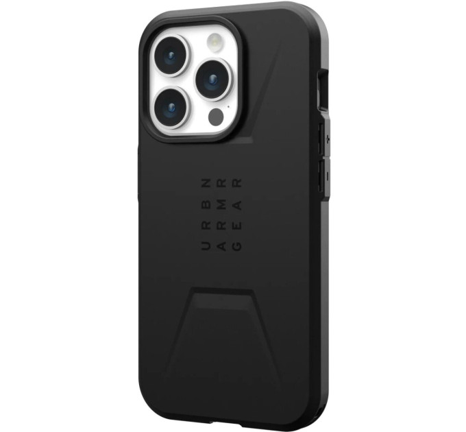 Urban Armor Gear Чохол-накладка Urban Armor Gear Civilian Magsafe для Apple iPhone 15 Pro Black (114275114040)